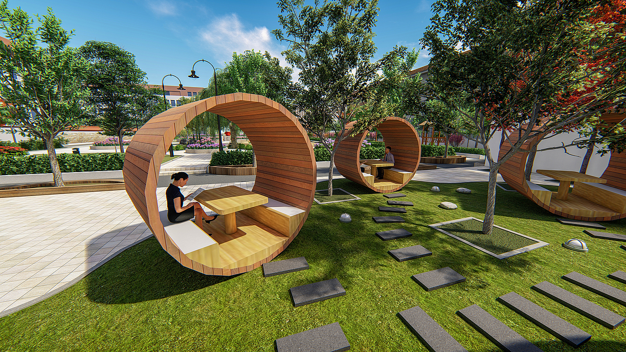 某大学牡丹园景观设计