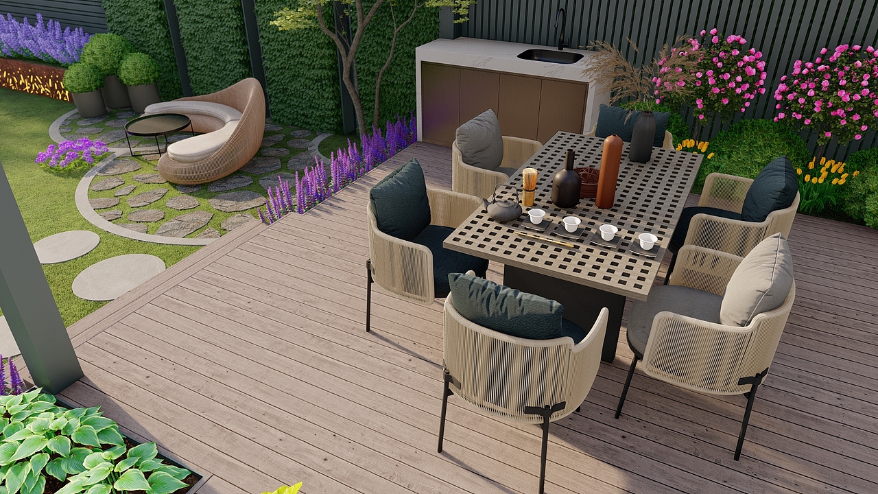 某商业空间花园、露台设计