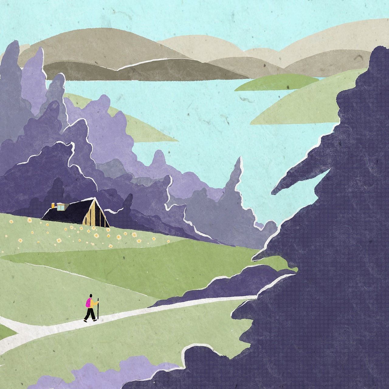 《逃离城市计划》系列（图ZMjM4MzA3Njcy） - 商业插画 - 站酷设计师栀子饼原创素材 - 站酷ZCOOL