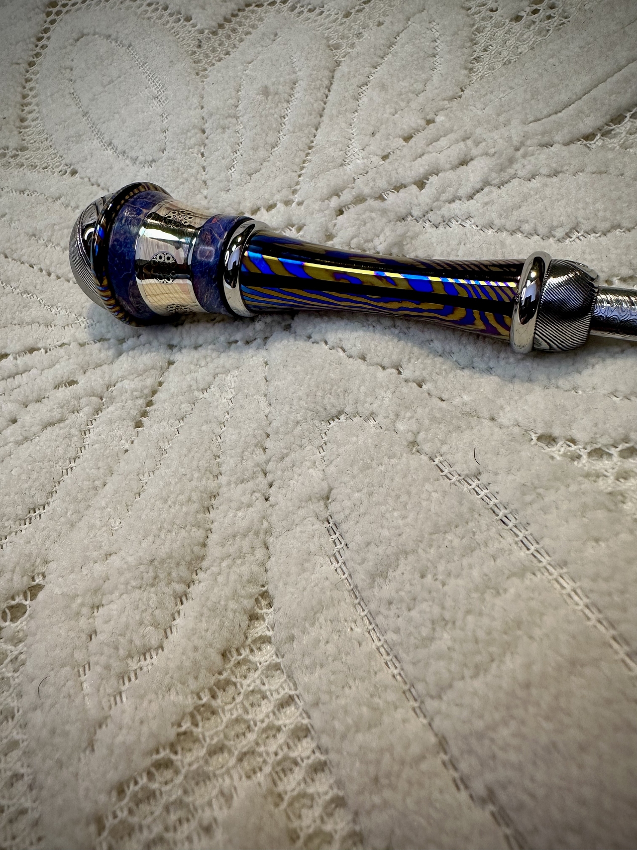 瑞粉大马士革茶刀