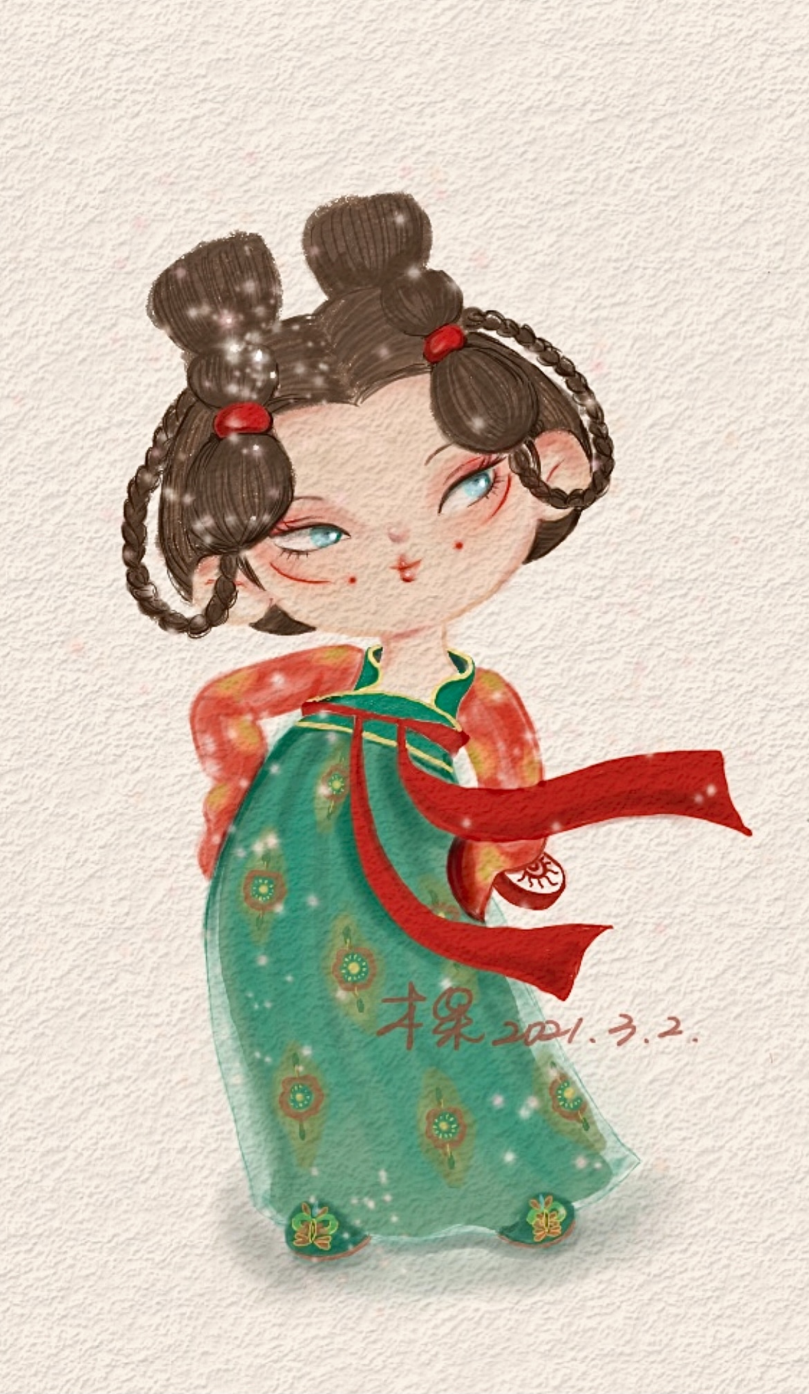 唐宫夜宴,木果手绘