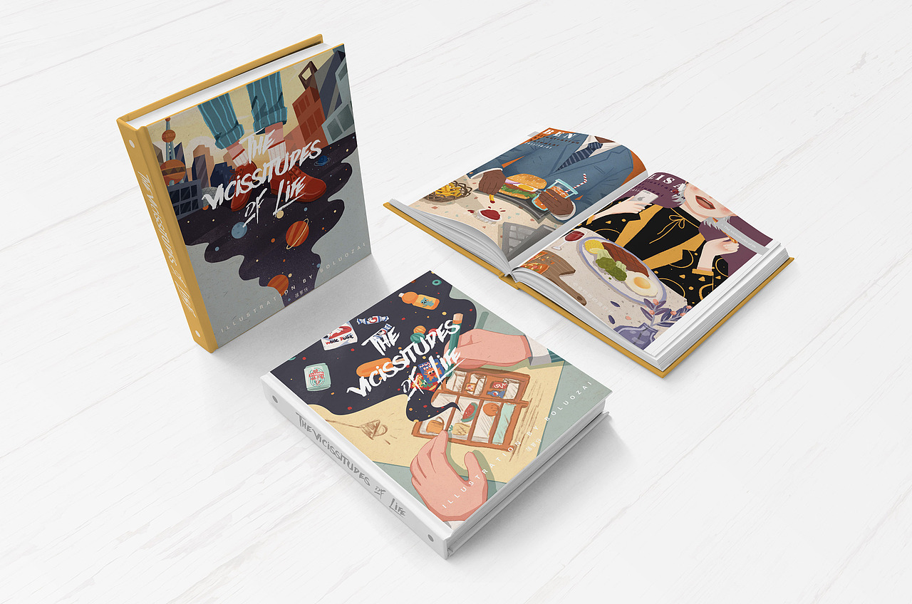 #2017插画作品集#再见2017，2018你好（图ZMTAxNDAxNjY0） - 商业插画 - 站酷设计师菠萝油条虾原创素材 - 站酷ZCOOL