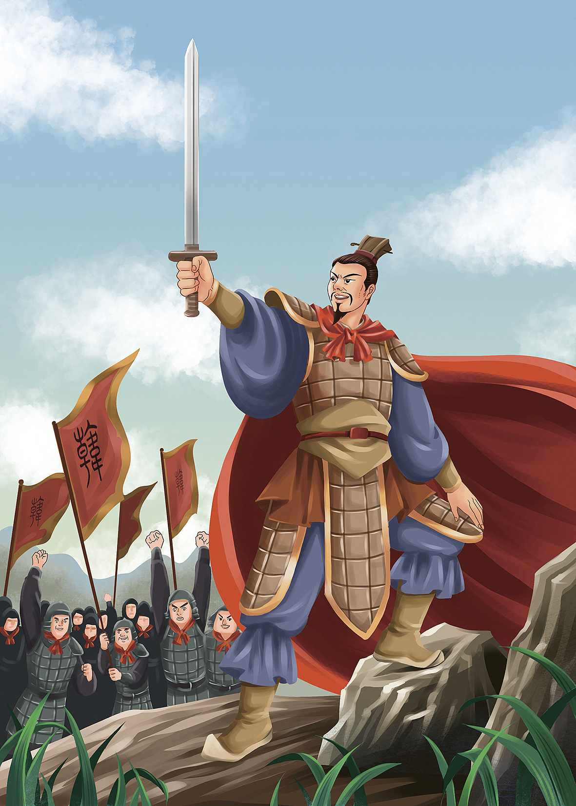 原创插画《史记故事》