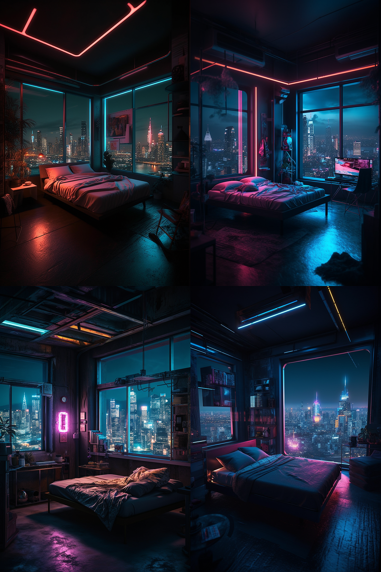 AI · 赛博朋克世界主题矩阵