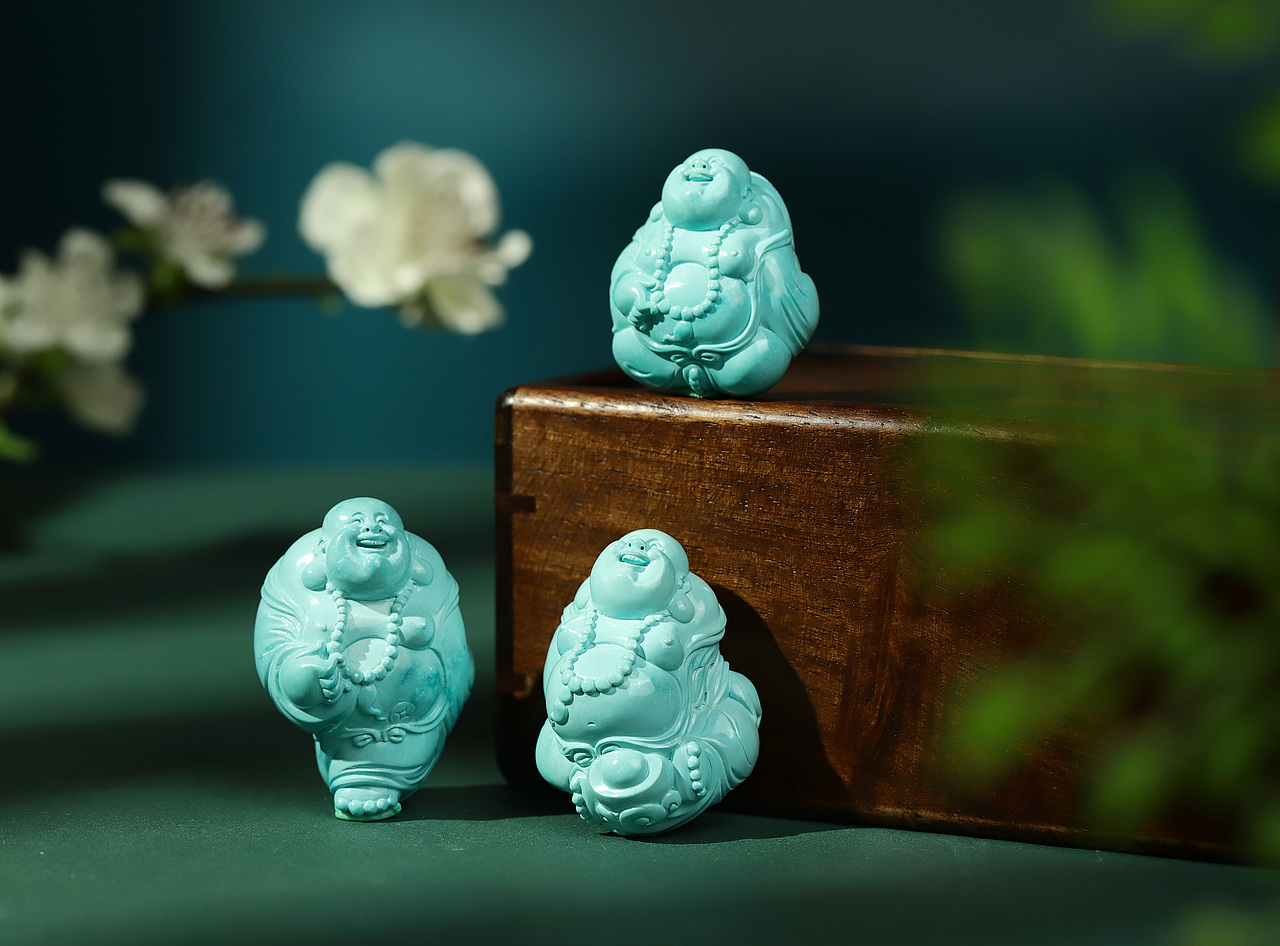 【绿松石】绿松石佛陀 珠宝