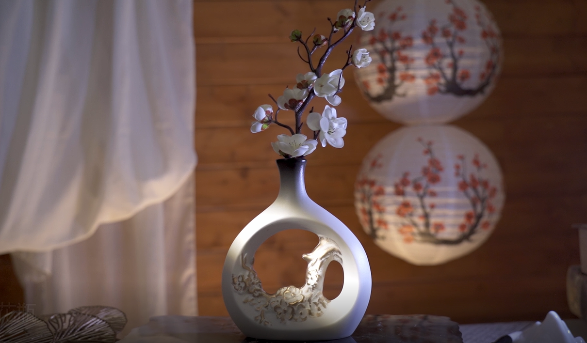 古风梅花花瓶（图ZMzcwMzI3NTY4） - 产品摄影 - 站酷设计师茶小皮原创素材 - 站酷ZCOOL