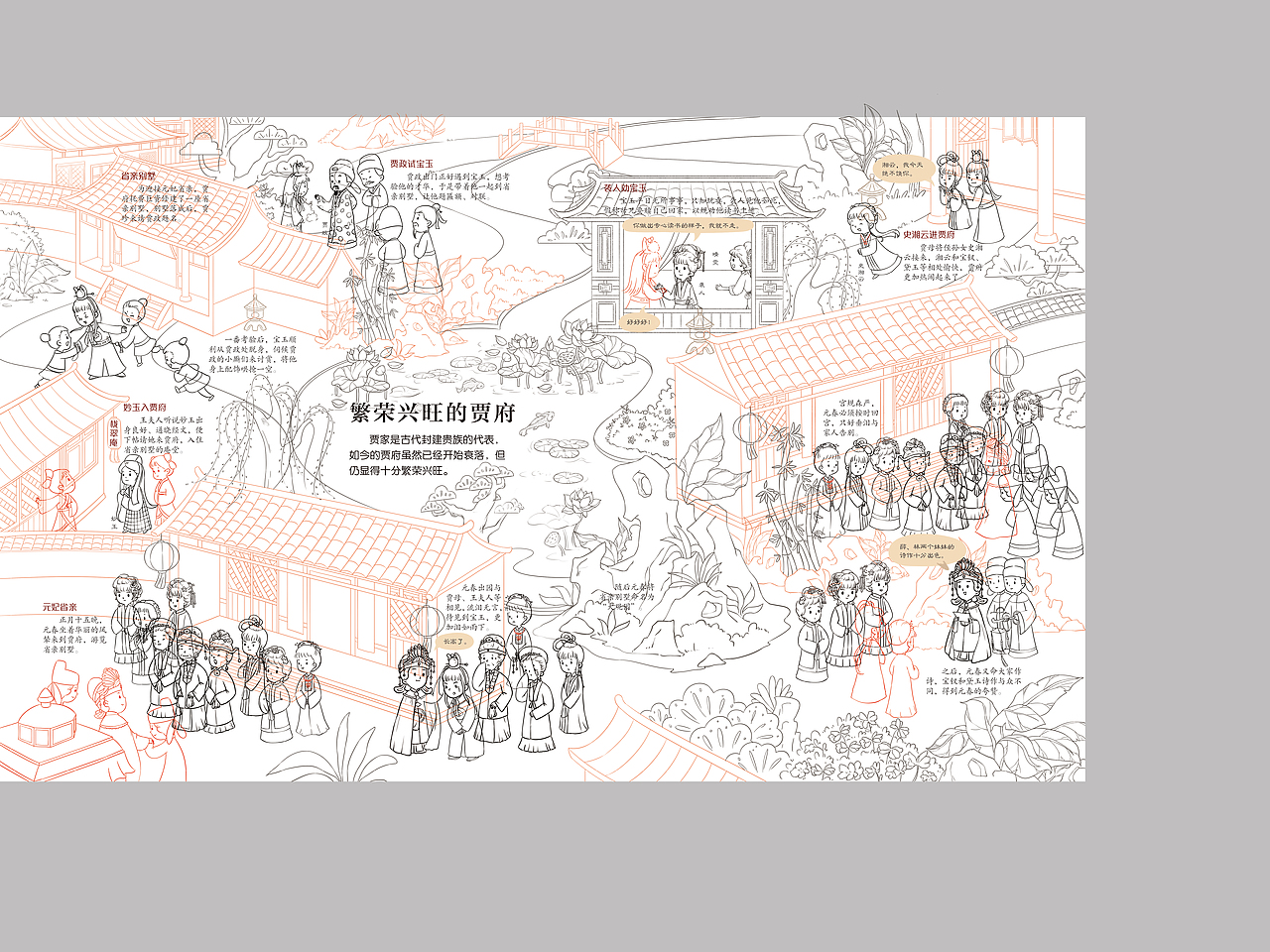 《红楼梦》| 儿童插画翻翻绘本