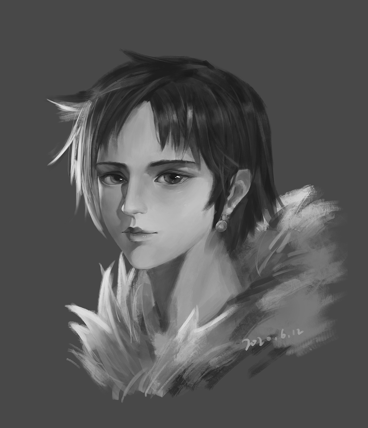 6月黑白头像临摹练习