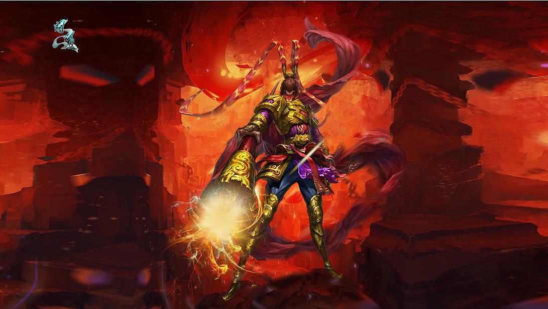 问道游戏齐天大圣水墨风壁纸