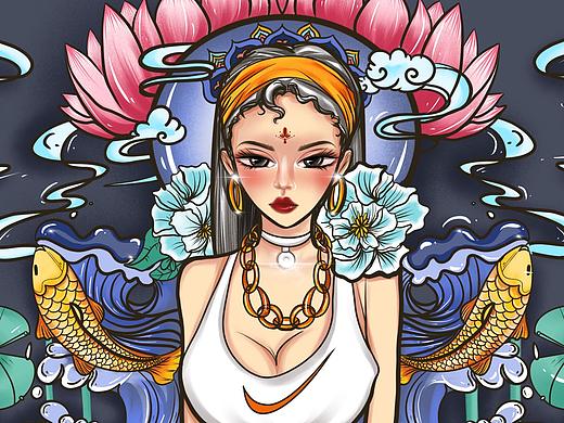 古風女孩3（個人主頁-ZNDI1NzQ0MTI=） - 商業(yè)插畫 - 站酷設計師多啦A夢的吳妞妞原創(chuàng)素材 - 站酷ZCOOL