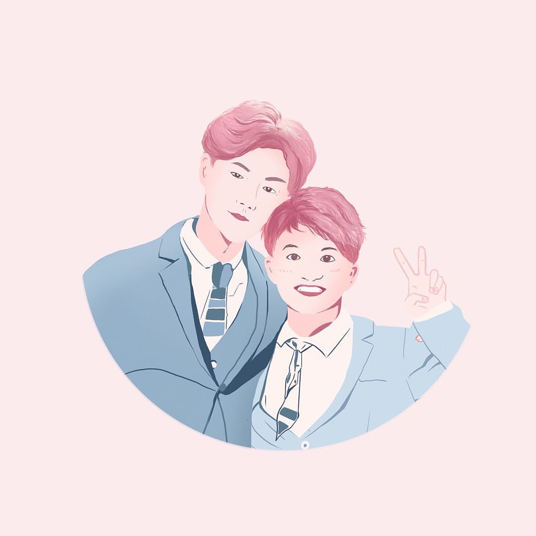 间接性发奋图强 | procreate头像插画（图ZMjAwMjg5MDc2） - 创作习作 - 站酷设计师鳳梨寺住持原创素材 - 站酷ZCOOL