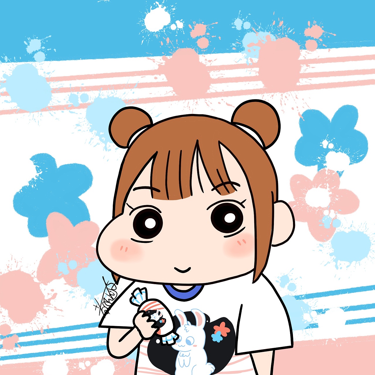 蜡笔小新画风|插画|艺术插画|毛兔丫丫 - 原创作品 - 站酷 (zcool)