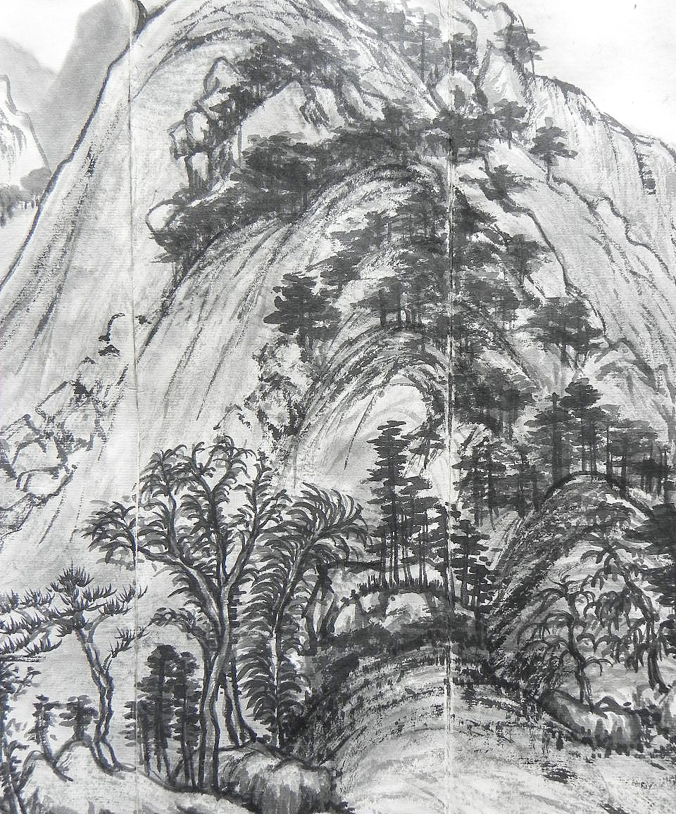 富春山居图局部临摹