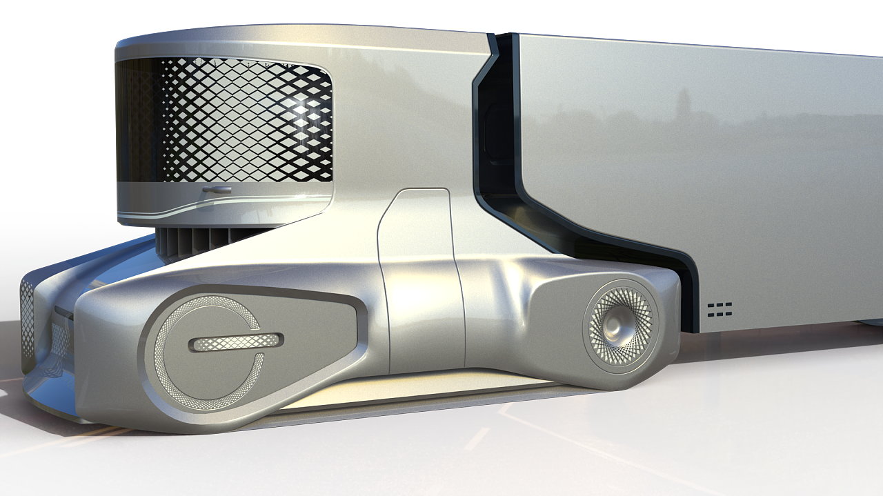 2020青春答卷概念智慧物流车