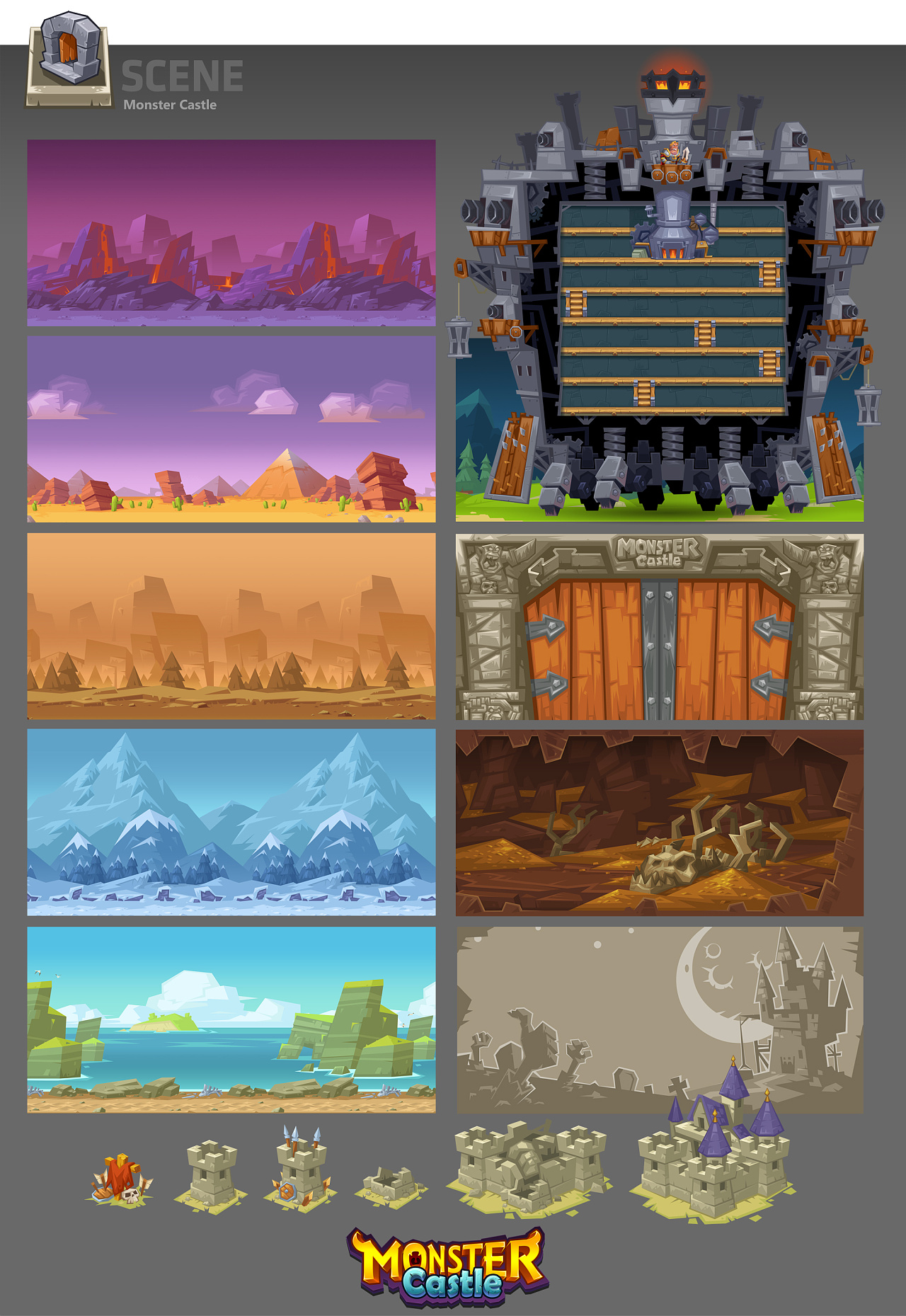 monster castle 怪物城堡 |插画|游戏原画|luxi83 - 原创作品 - 站酷