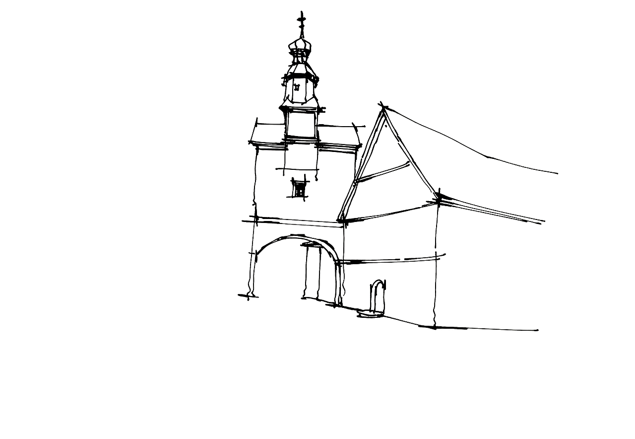 欧式街景速写步骤