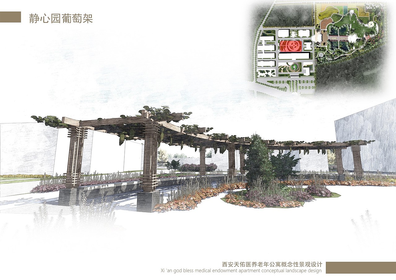 归园田居敬老院景观设计（图ZNzA2ODIzODQ=） - 景观设计 - 站酷设计师调色板22原创素材 - 站酷ZCOOL