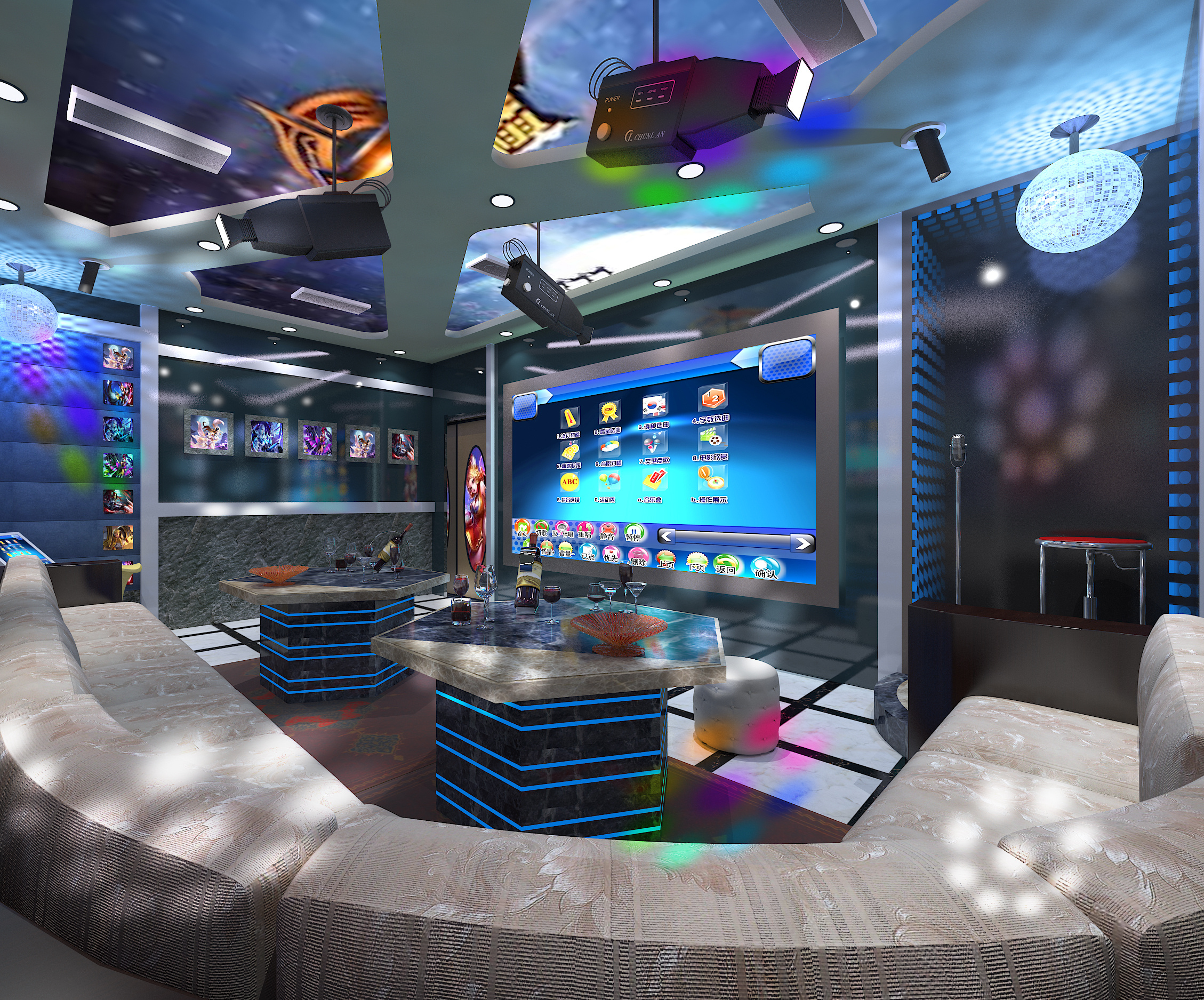 王者荣耀主题ktv包厢