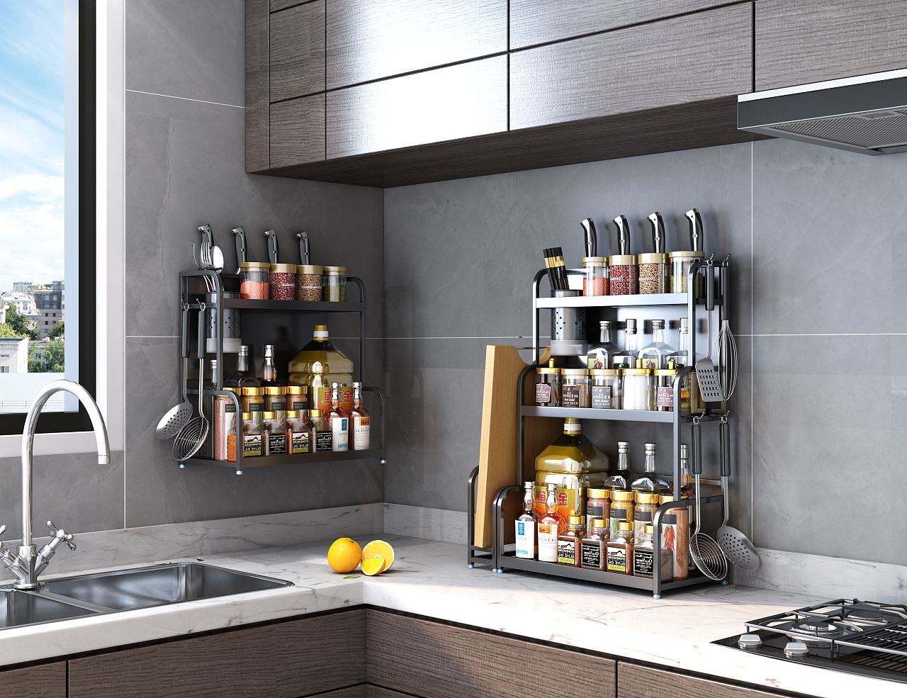 厨房调料架效果图