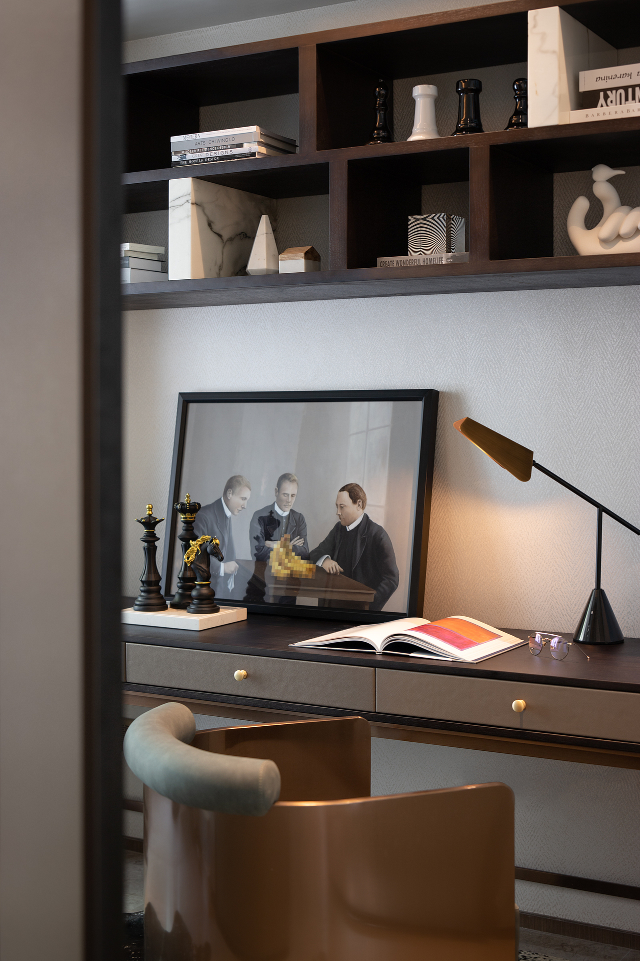 拓者设计吧首发 | 408㎡现代简约静谧生活-無相镜界