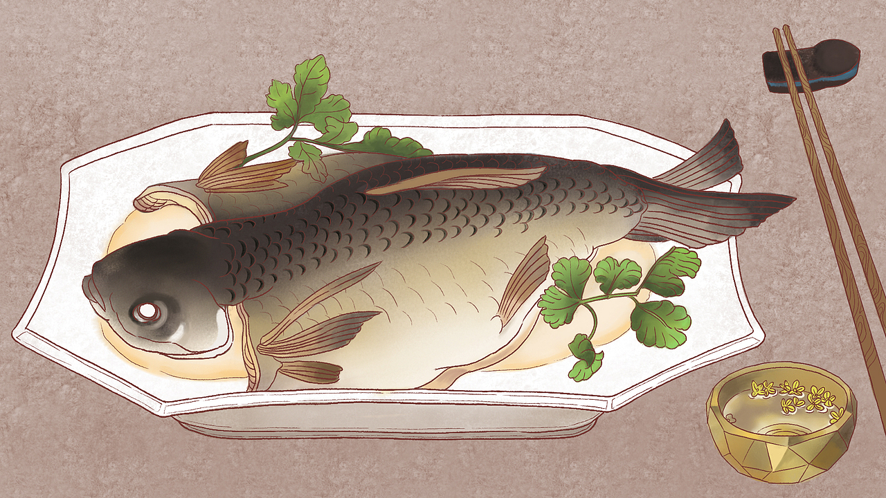 美食插画（图ZMTMyMDUzODU2） - 商业插画 - 站酷设计师牙唔哉原创素材 - 站酷ZCOOL