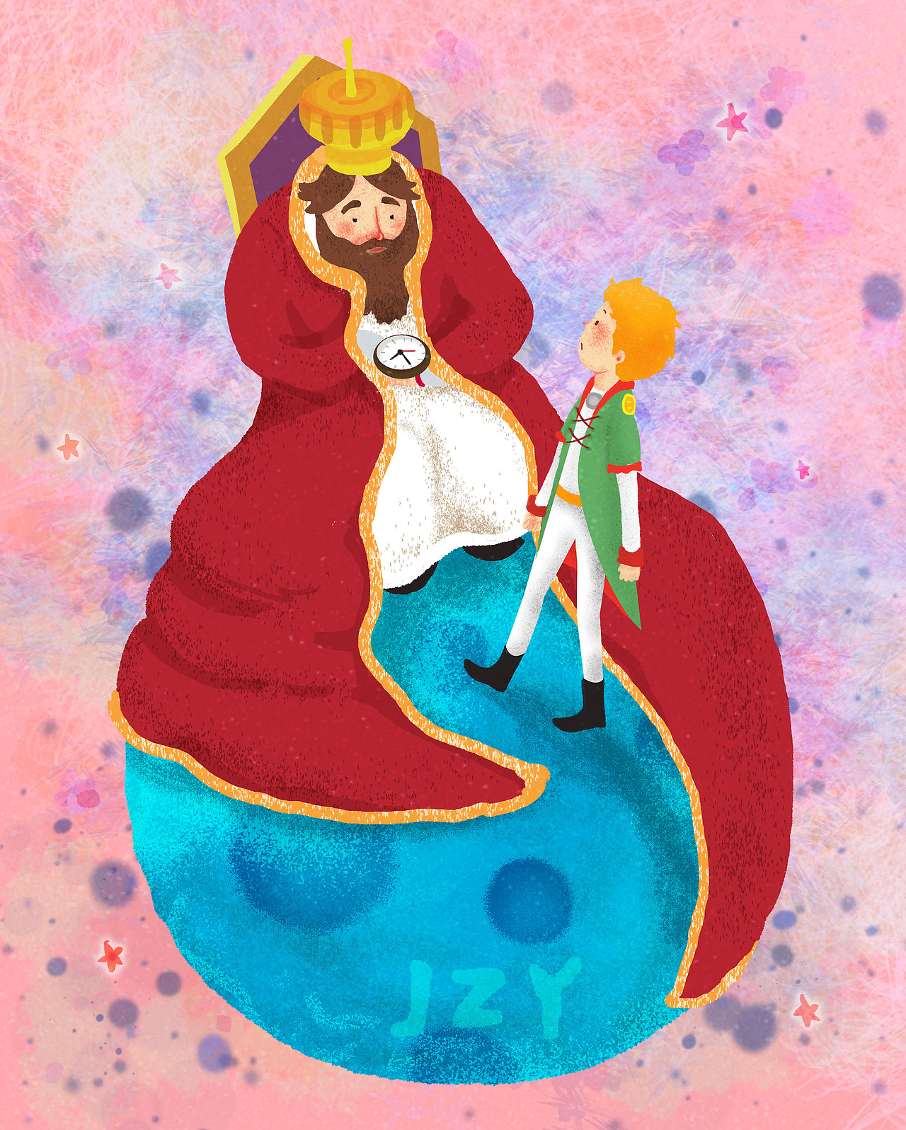 小王子（图ZODA5MDQxMTY=） - 商业插画 - 站酷设计师JZY09原创素材 - 站酷ZCOOL