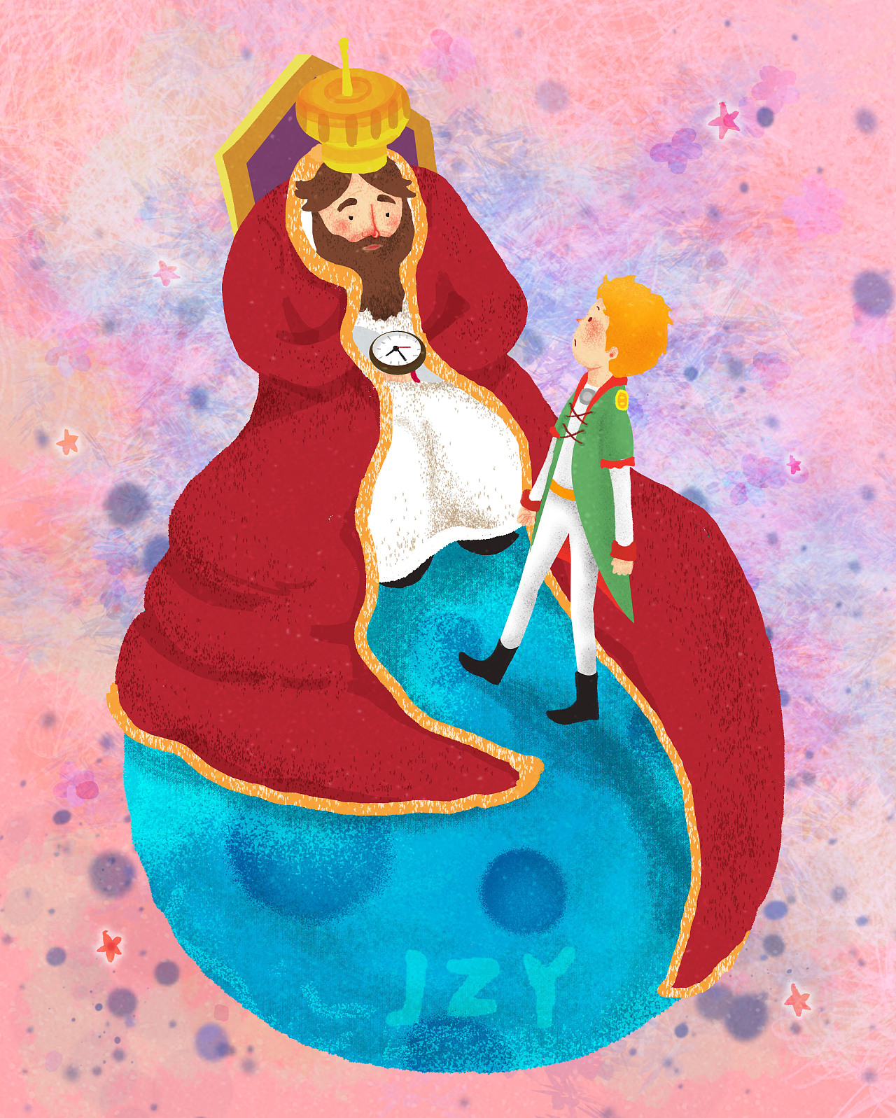小王子：一个国王|插画|儿童插画|方正行 - 原创作品 - 站酷 (ZCOOL)