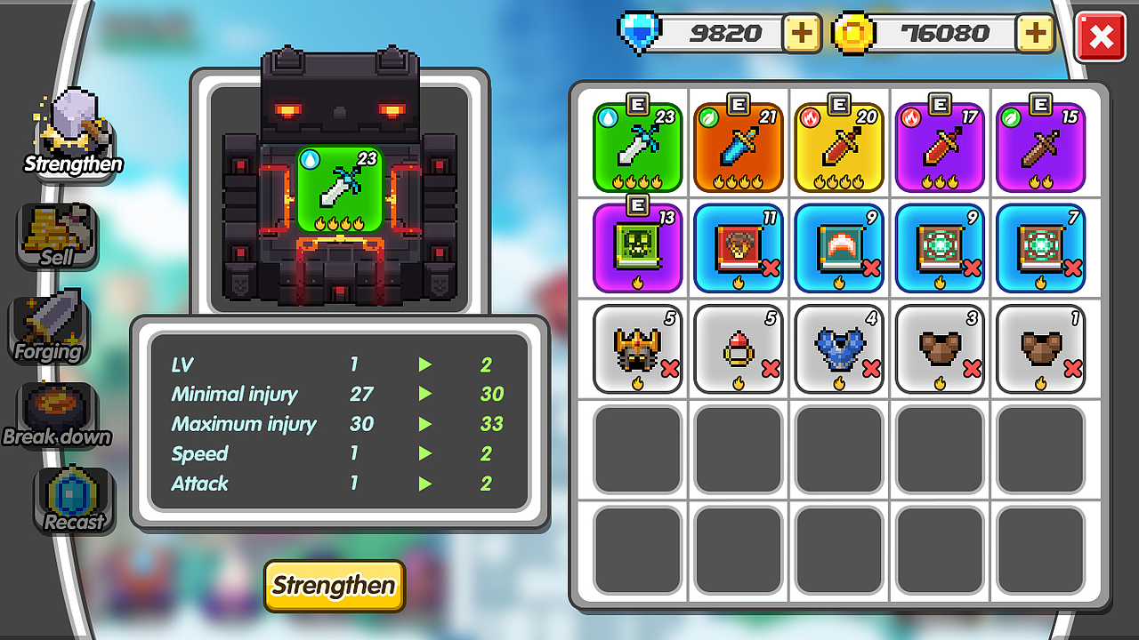 R2Games项目作品-《My Heroes》像素风格(2018-2019)