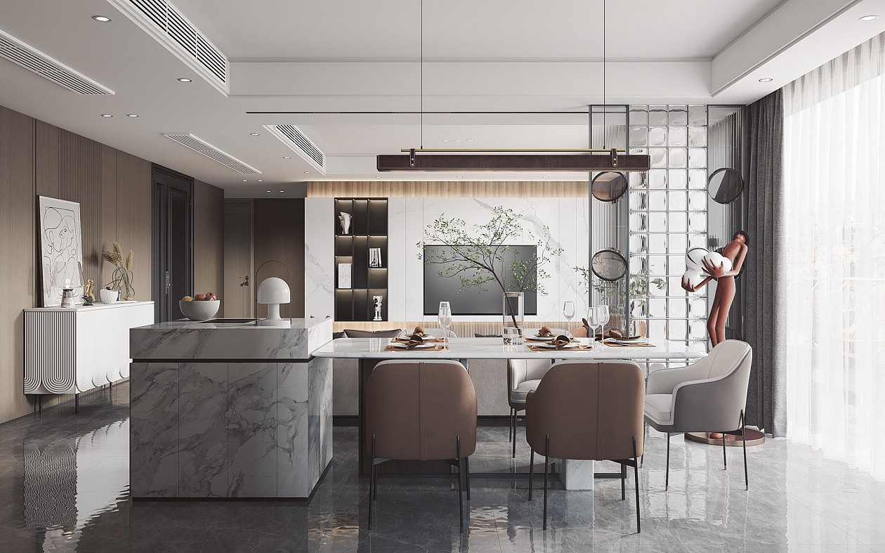 中性色系空间设计 这样的设计很舒服