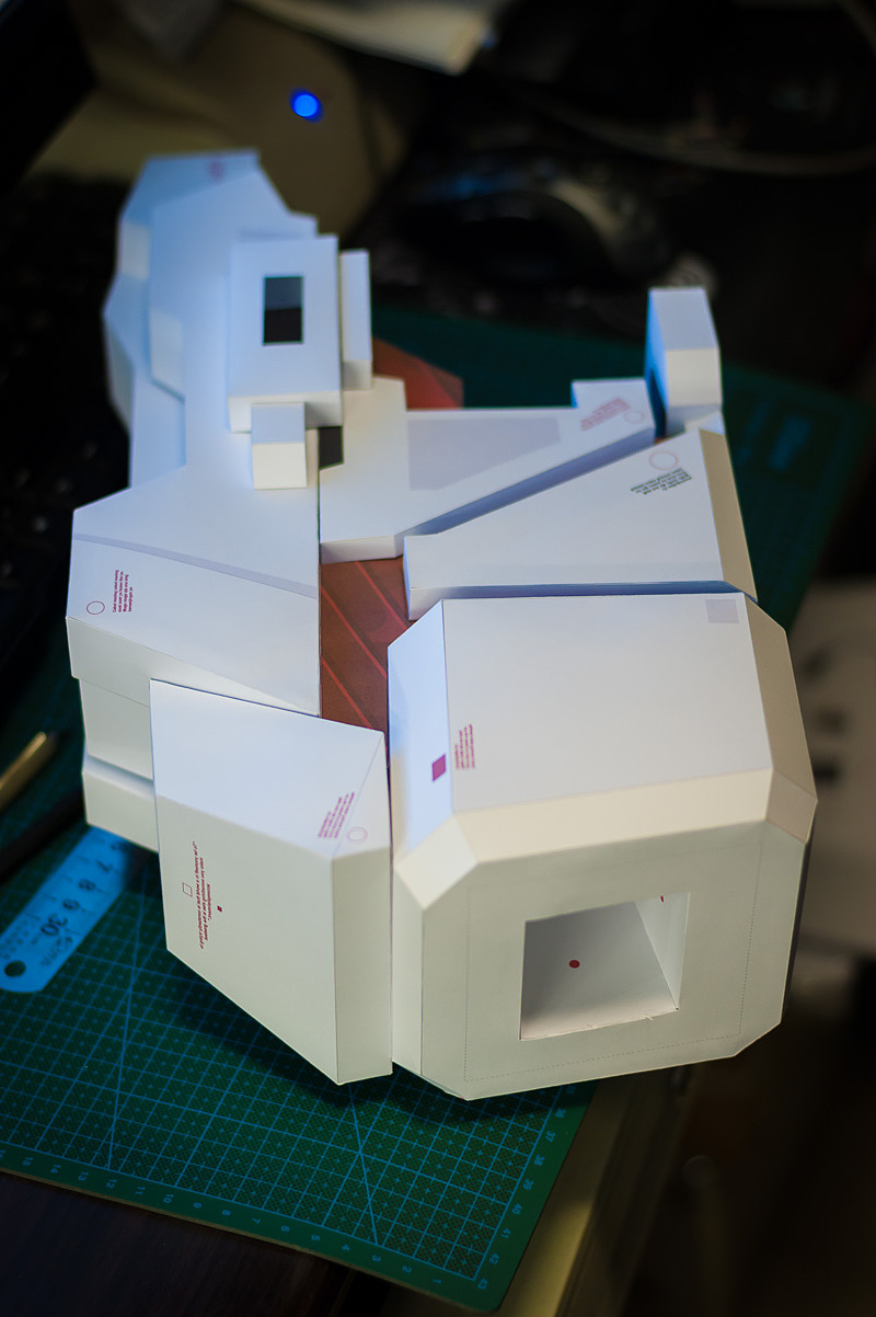 2米纸模独角兽高达完工，欢迎围观（图ZMTY0NzMzNjA=） - 手办/模玩 - 站酷设计师目小炎PHOTO原创素材 - 站酷ZCOOL