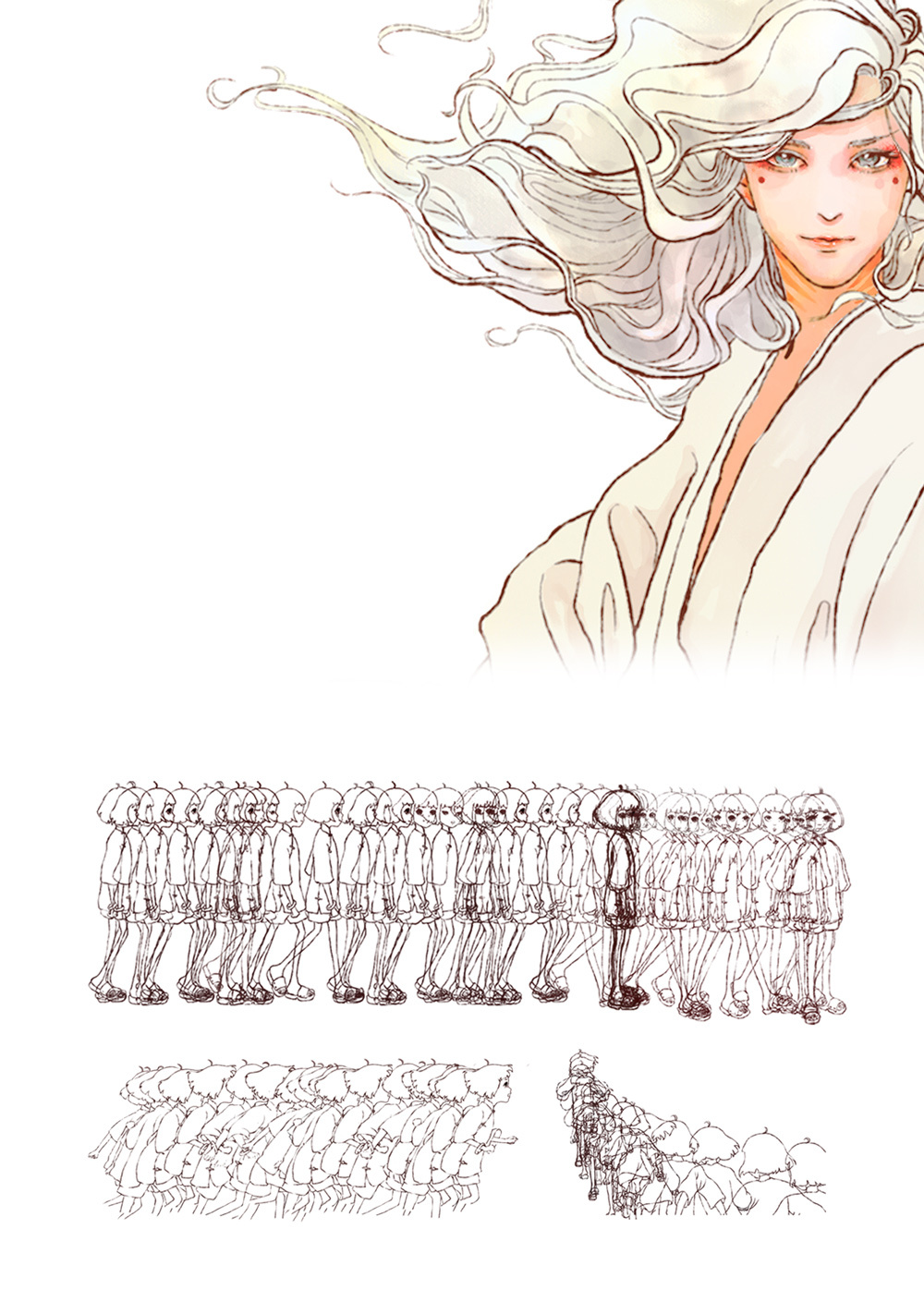 14～15年毕业作:纯手绘逐帧动画《盂兰》单稿