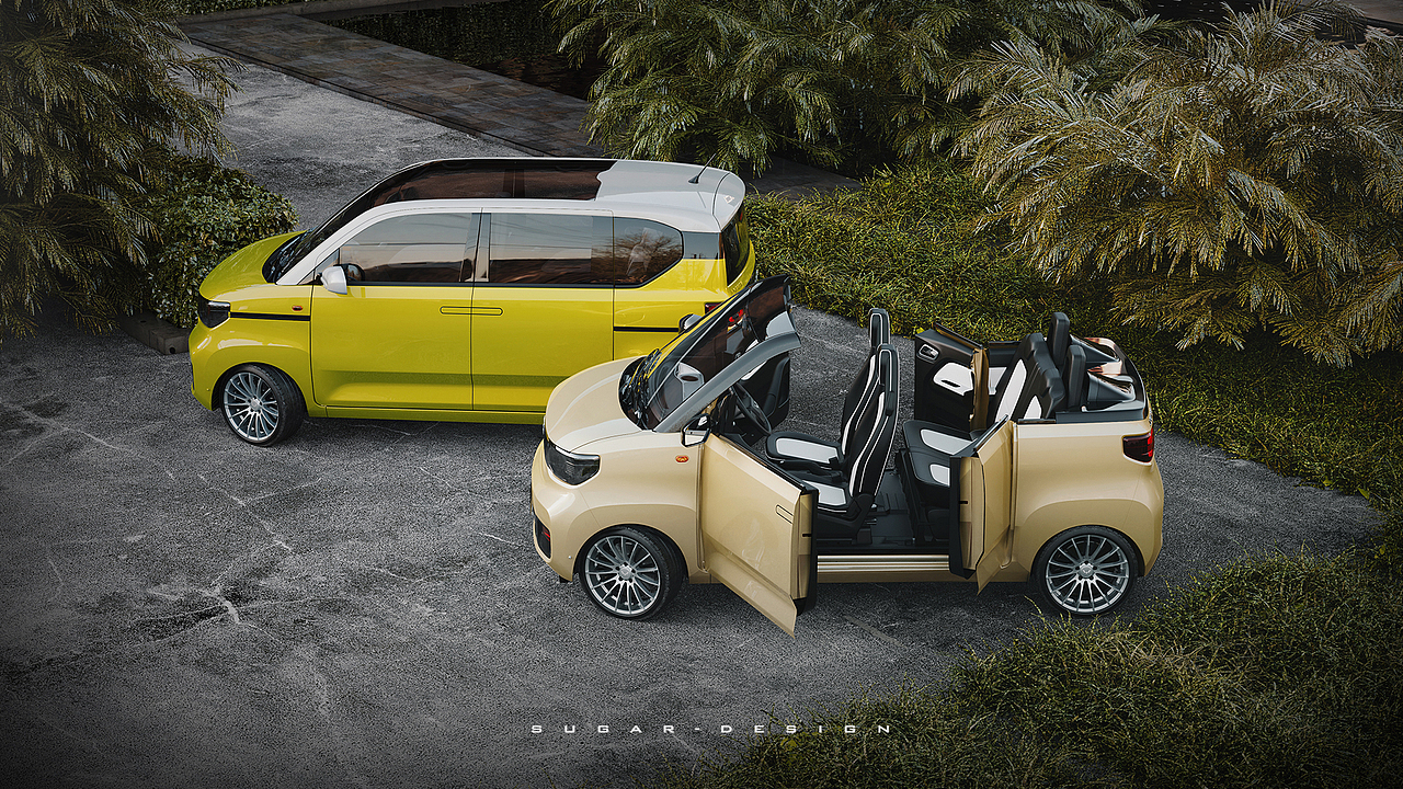 五菱宏光mini ev四座敞篷车新车预览