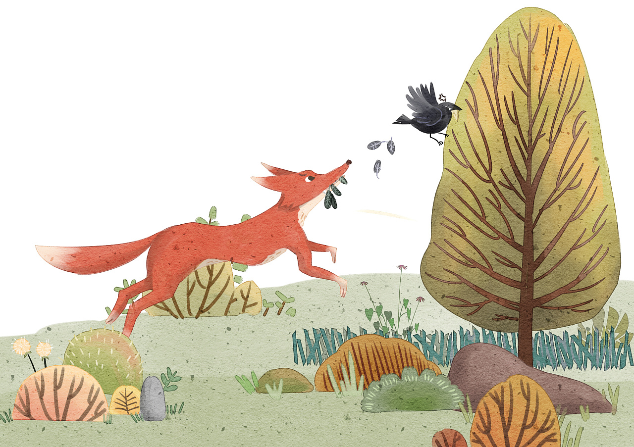 列那狐狸部分插画