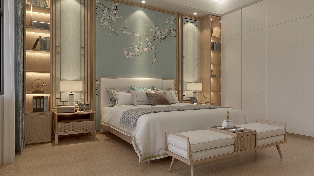 新中式别墅（图ZMjcyNzA0NTQ4） - 家装设计 - 站酷设计师小猫大人原创素材 - 站酷ZCOOL