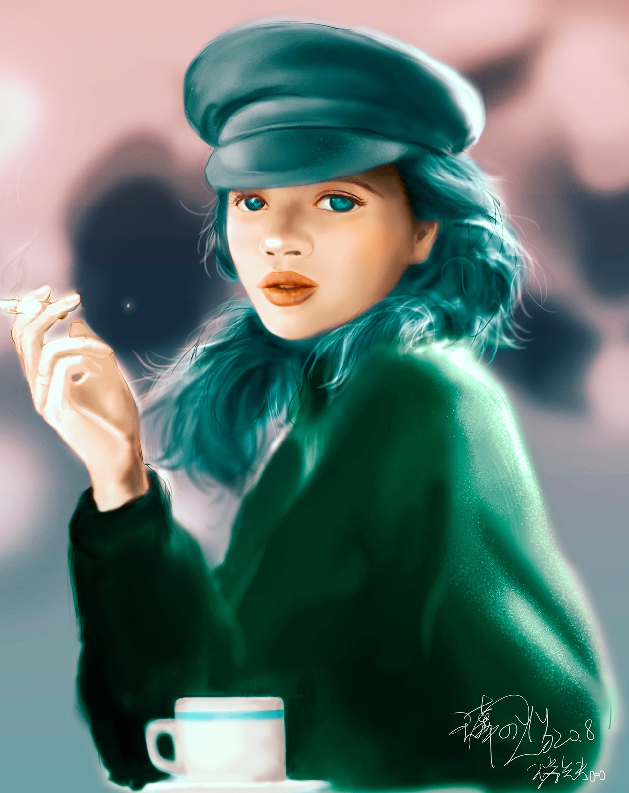 无辜眼神的女孩