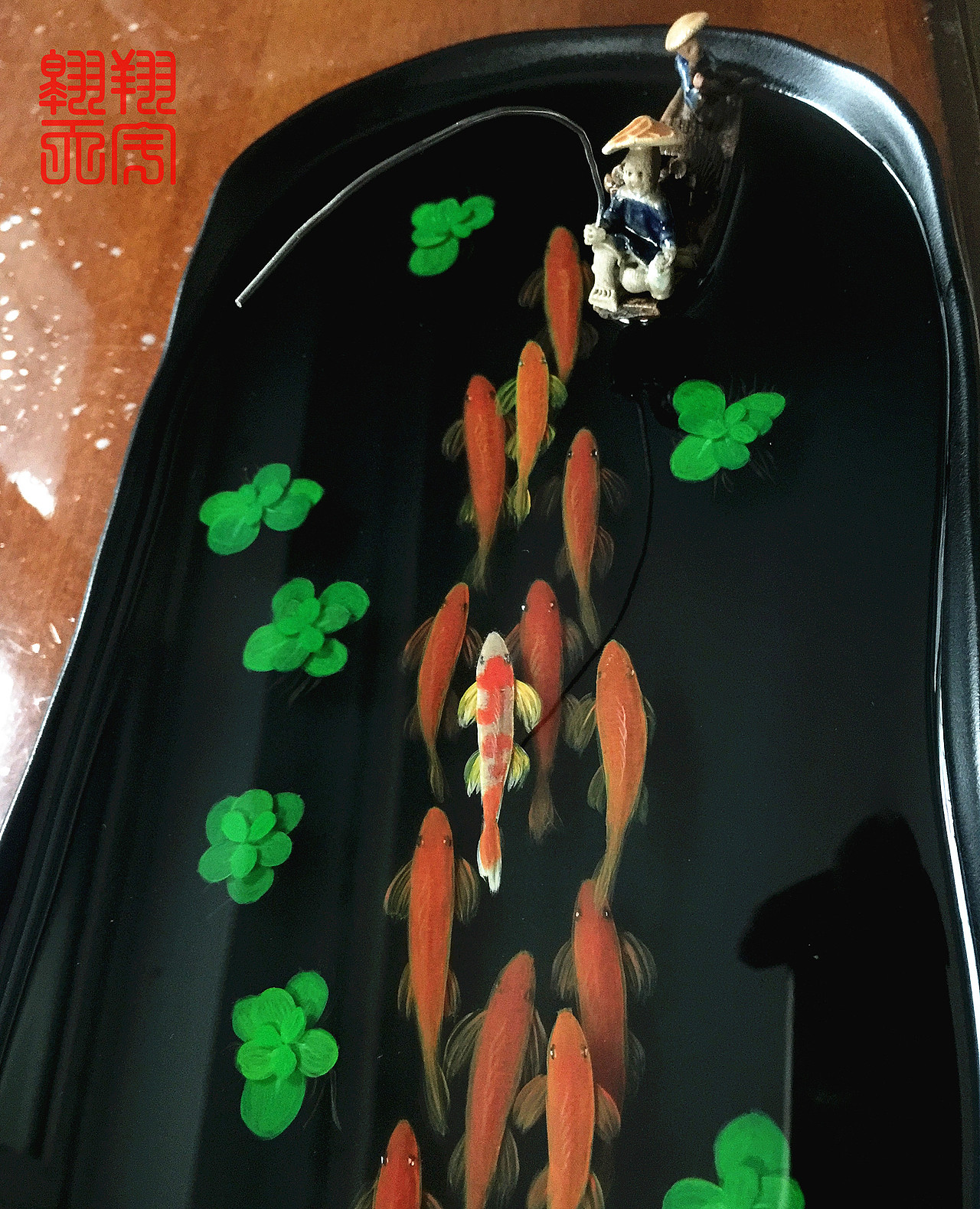 【树脂鱼画】长黑盘 渔舟唱晚（图ZNTIyOTI0MjQ=） - 其他手工艺 - 站酷设计师翱翔天宇原创素材 - 站酷ZCOOL