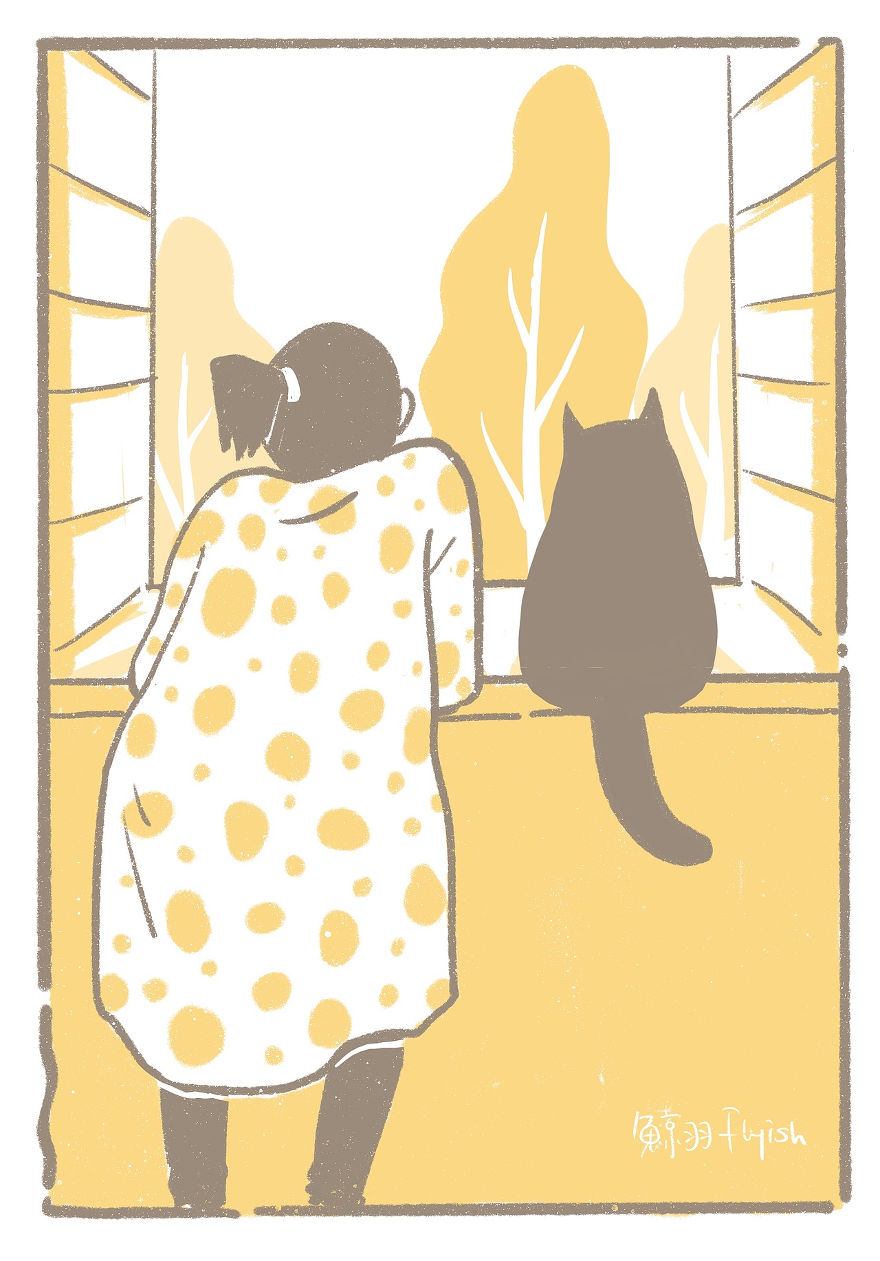 有只蓝猫叫豆皮|插画|绘本|鲸羽flyish_原创作品-站酷zcool