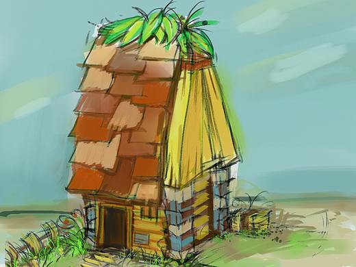 Q版房屋设计（个人主页-ZMzAxMzAwMjQ=） - 游戏原画 - 站酷设计师粥Zzhou原创素材 - 站酷ZCOOL