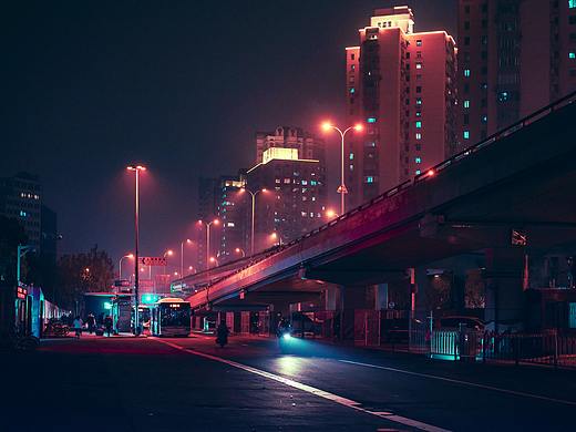 上海的夜（个人主页-ZNTA2NzU3NzI=） - 环境/建筑摄影 - 站酷设计师芒逸原创素材 - 站酷ZCOOL