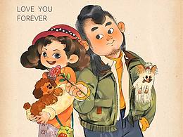 来自一对可爱情侣的约画~