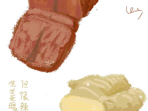 生姜和牛肉