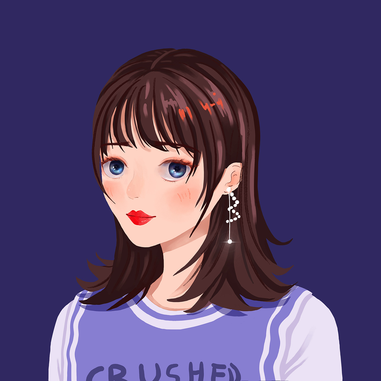 插画头像|插画|商业插画|hely丫头 - 原创作品 - 站酷 (zcool)