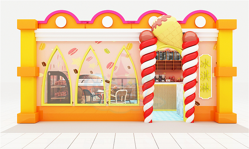 儿童糖果屋冰淇淋店创意设计