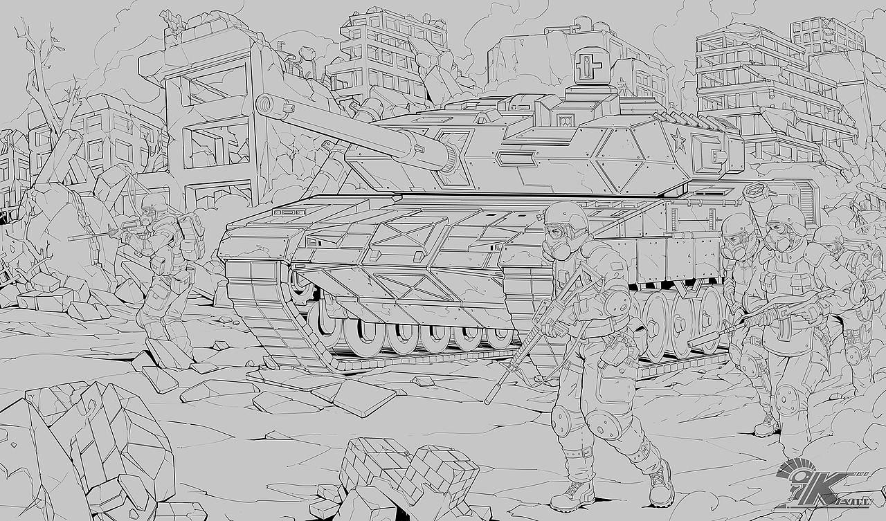 战火－废墟（图ZMTUzMzc1NDIw） - 概念设定 - 站酷设计师kevin1215原创素材 - 站酷ZCOOL