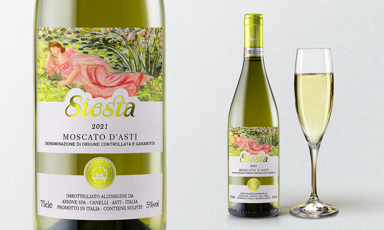 陈时×Siesta 意大利ASTI葡萄酒 酒标设计