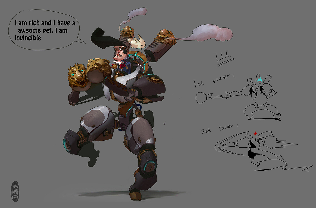 【原创 多图】#Battleborn# 《为战而生》前期角色设计（图ZMTAzMTEzNTMy） - 概念设定 - 站酷设计师Herman_CG原创素材 - 站酷ZCOOL