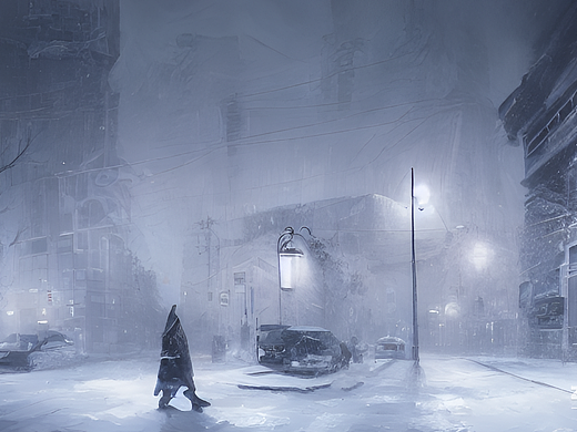 #AI创作实验室#大雪纷飞