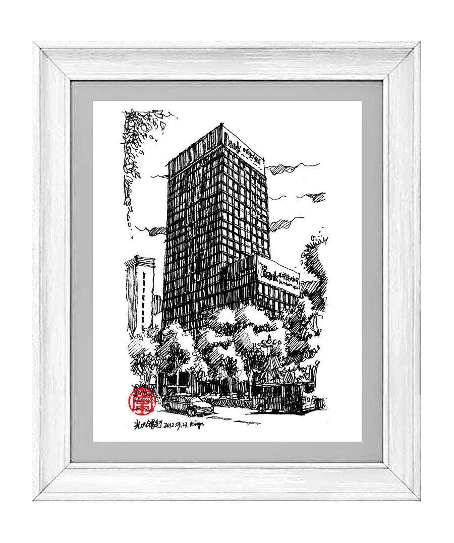 邯郸建筑手绘【七】办公写字楼