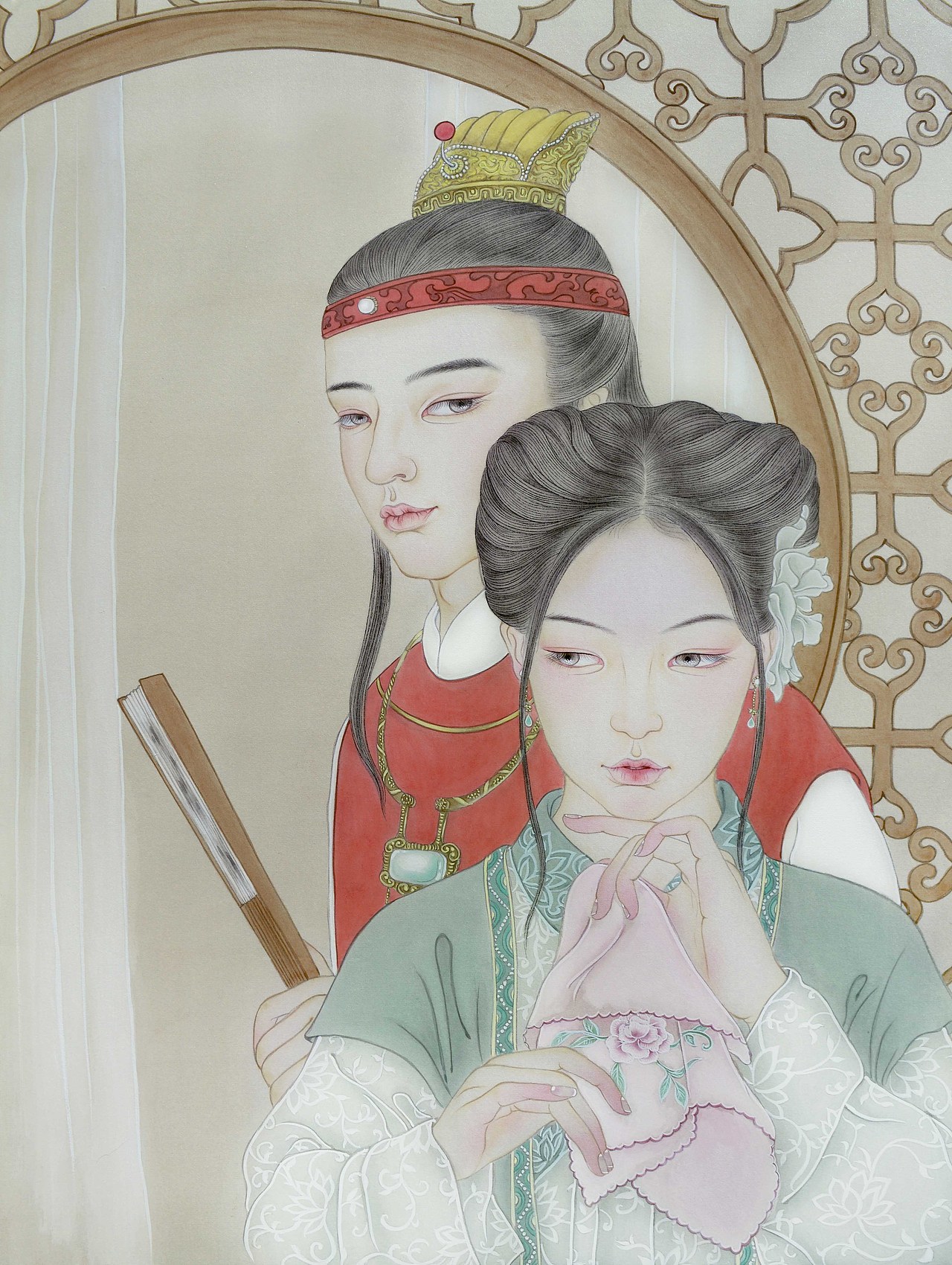 这个姊妹，我曾见过的（小过程）（图ZODgwNzg3NTY=） - 商业插画 - 站酷设计师ruby可可原创素材 - 站酷ZCOOL