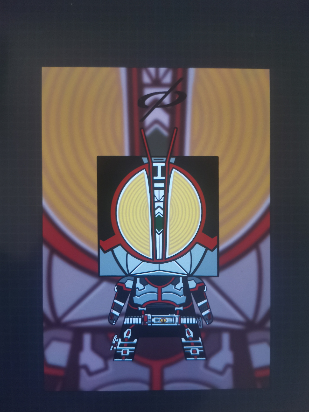 假面骑士FaiZ纸模壁纸.